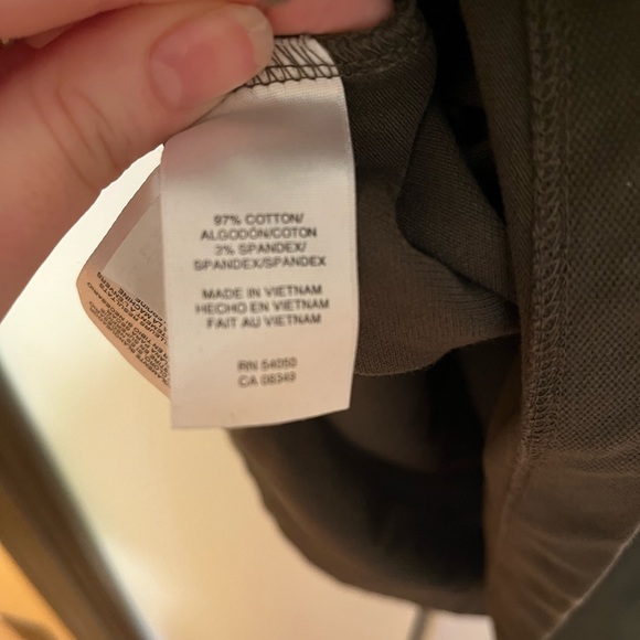 EUC Anne Klein Olive Green Polo Tennis Dress Short Sleeved Preppy Sporty - Picture 6 of 6